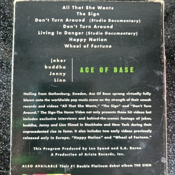Vintage Ace of Base The Sign- The Home Video. - Picture 9 of 9